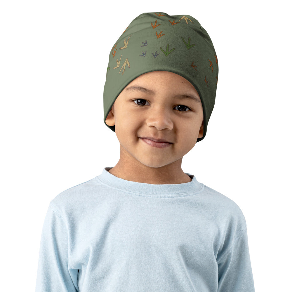 Tosh Outdoors kids beanie. Keep your turkey hunting buddy's head warm with the Turkey Hunter Kids Beanie. It’s double-layered, super comfy, and the perfect warmth for those cool spring mornings in the woods. 