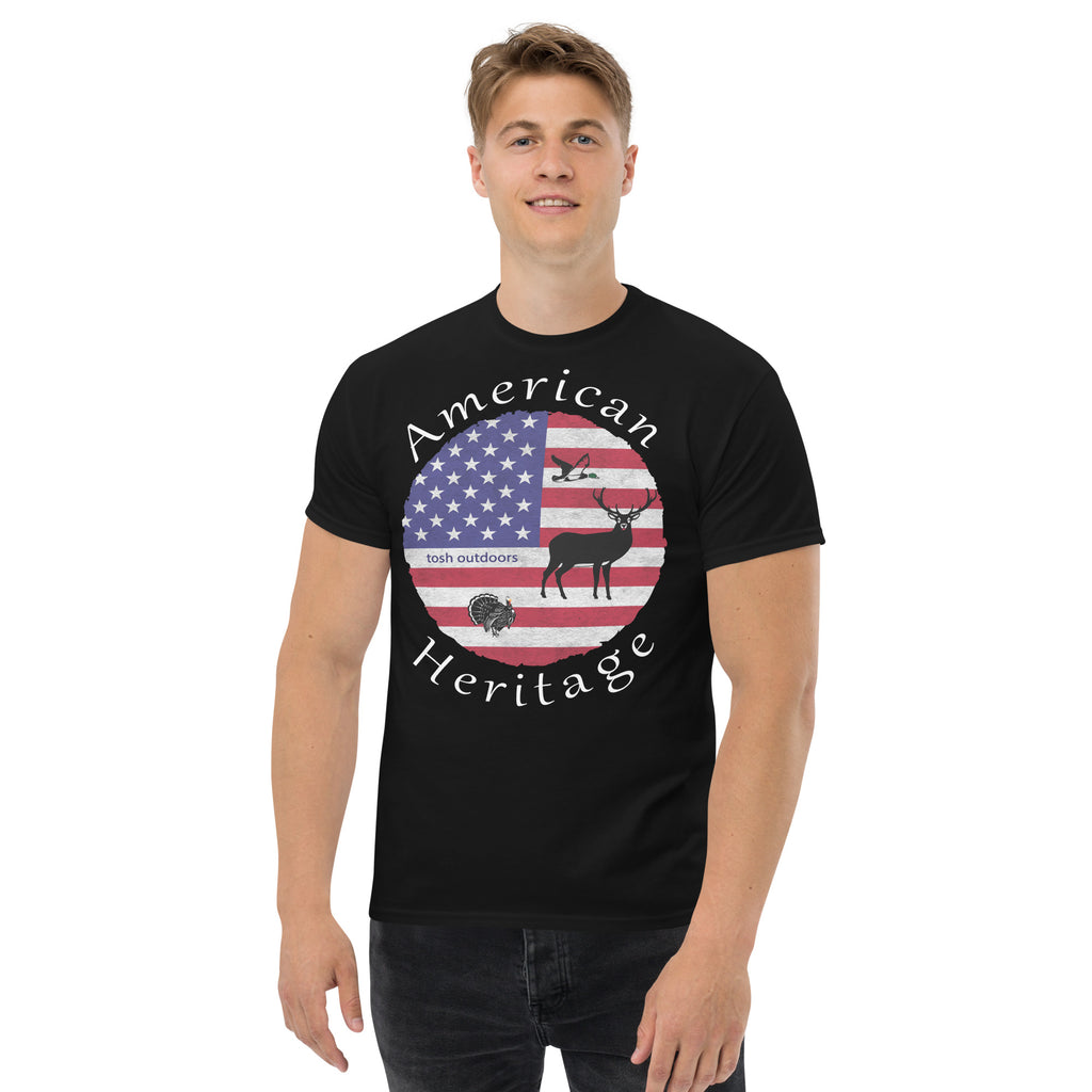 Tosh Outdoors American Heritage Tee in color Black