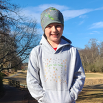 Load image into Gallery viewer, Tosh Outdoors kids beanie. Keep your turkey hunting buddy&#39;s head warm with the Turkey Hunter Kids Beanie. It’s double-layered, super comfy, and the perfect warmth for those cool spring mornings in the woods. 
