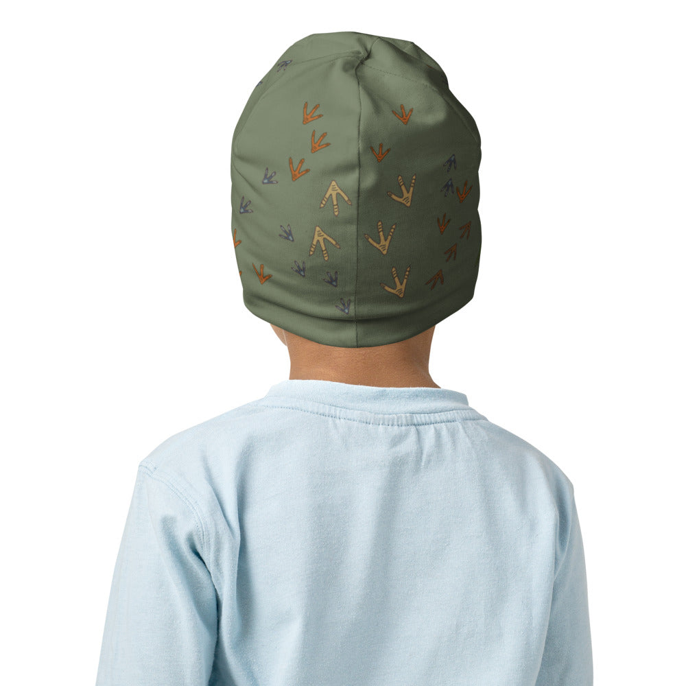 Tosh Outdoors kids beanie. Keep your turkey hunting buddy's head warm with the Turkey Hunter Kids Beanie. It’s double-layered, super comfy, and the perfect warmth for those cool spring mornings in the woods. Edit alt text