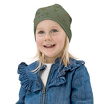 Load image into Gallery viewer, Tosh Outdoors kids beanie. Keep your turkey hunting buddy&#39;s head warm with the Turkey Hunter Kids Beanie. It’s double-layered, super comfy, and the perfect warmth for those cool spring mornings in the woods. 
