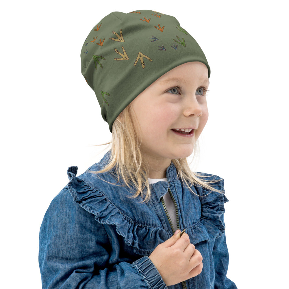 Tosh Outdoors kids beanie. Keep your turkey hunting buddy's head warm with the Turkey Hunter Kids Beanie. It’s double-layered, super comfy, and the perfect warmth for those cool spring mornings in the woods. 