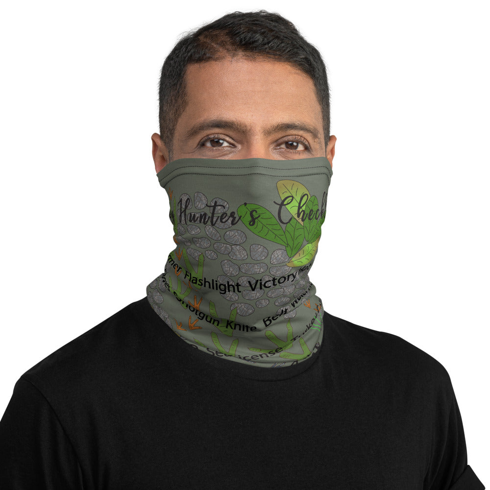 Tosh Outdoors - Whether you are slipping through the woods, walking through the grocery store or meeting up with your turkey hunting friends, this gaiter shows off your turkey hunting enthusiasm with camo style. Did you ever forget your ammo?  Be ready for the hunt with the “turkey hunter’s checklist” printed on your gaiter.