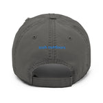 Load image into Gallery viewer, Tosh Outdoors Turkey Hunter Hat Gray  with Gobbler Blue and Red Logo
