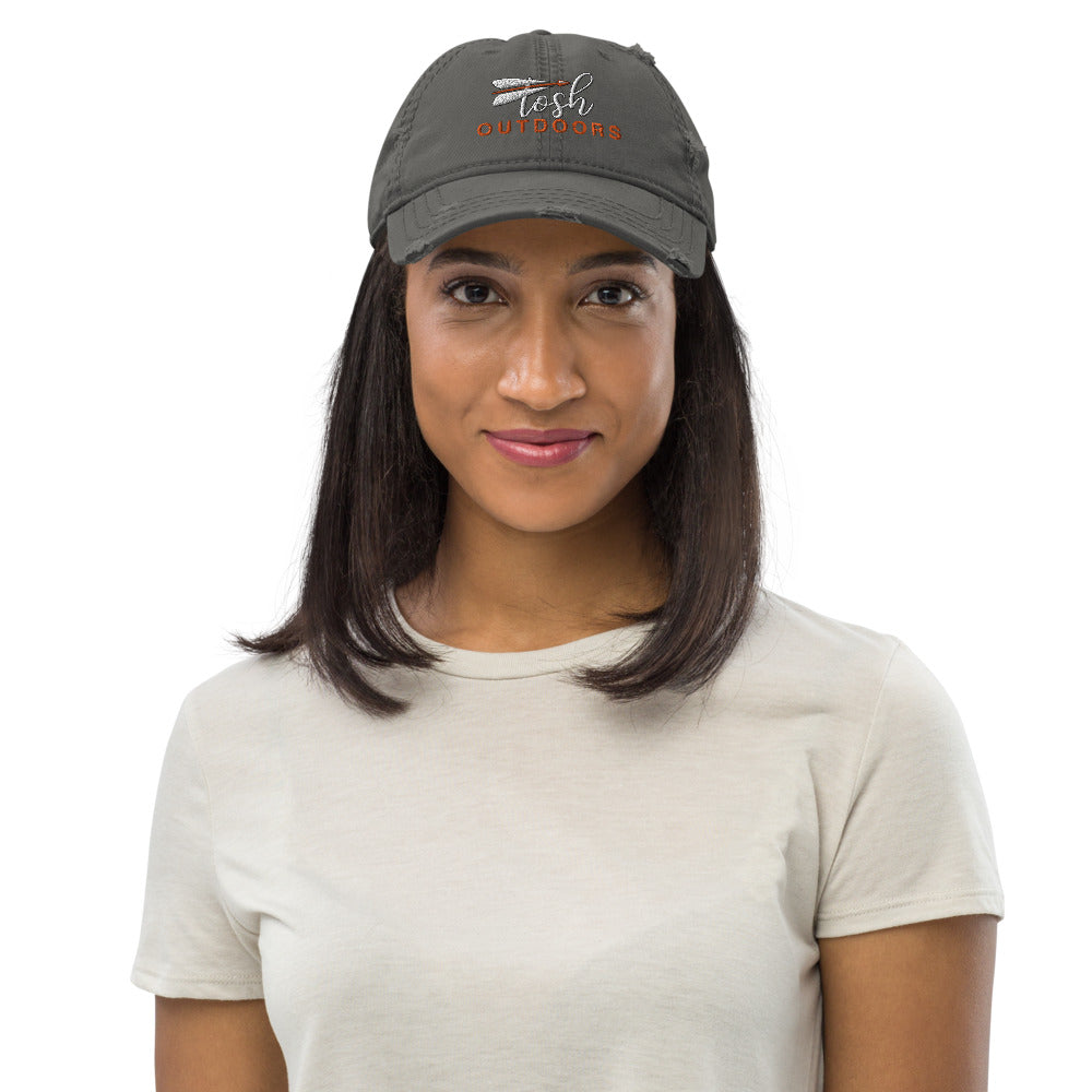 Tosh Outdoors Turkey Hunter Hat Gray Logo