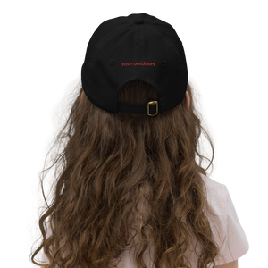 Tosh Outdoors Let’s Talk Turkey Youth Turkey  Hunting Hat - Cap back features an adjustable buckle and the Tosh Outdoors logo in red.